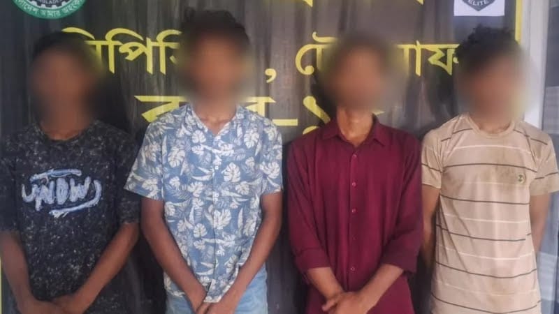 ফেনীর অপহৃত চার তরুণকে টেকনাফের গহীন পাহাড় থেকে উদ্ধার করেছে র‍্যাব ও পুলিশ