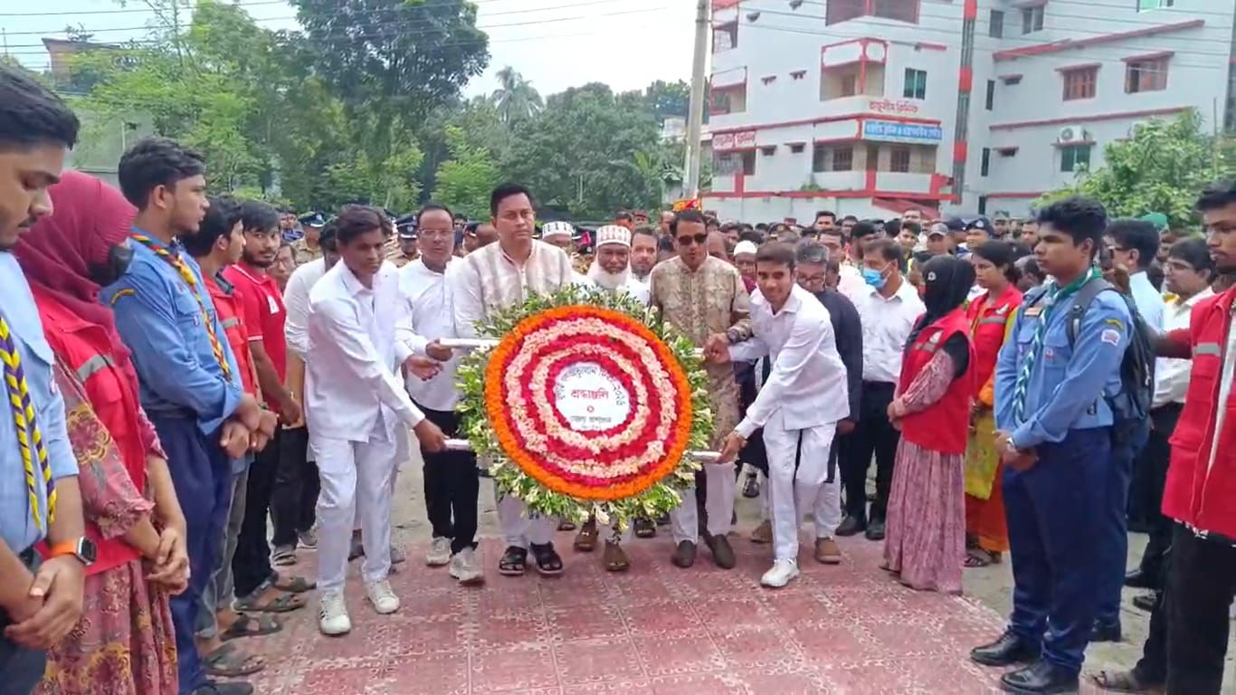 ঝিনাইদহে জুলাই গণঅভ্যুত্থান দিবস, শহীদদের স্মৃতিতে শ্রদ্ধা