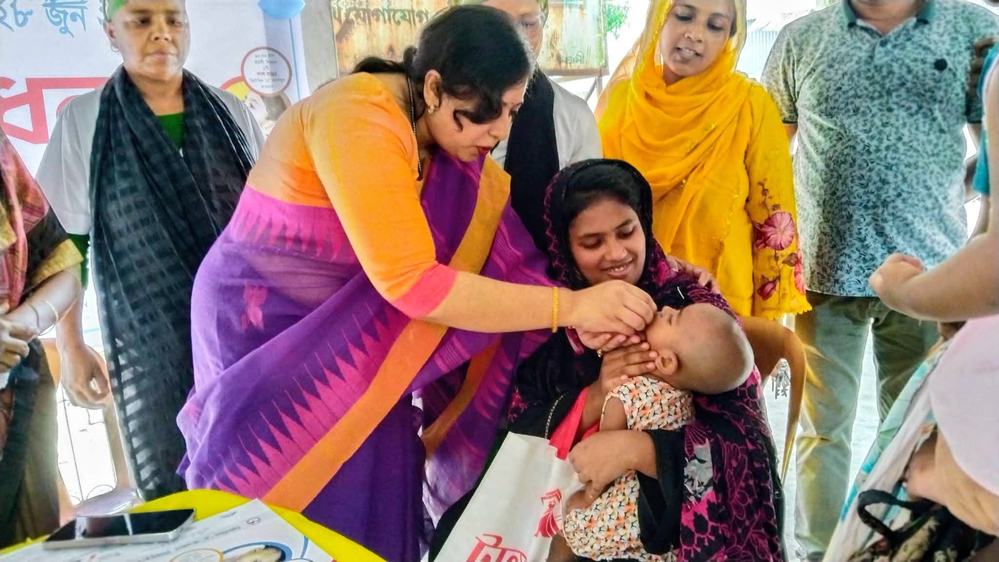 সখীপুরে জাতীয় ভিটামিন  এ প্লাস ক্যাম্পেইনের শুভ উদ্বোধন