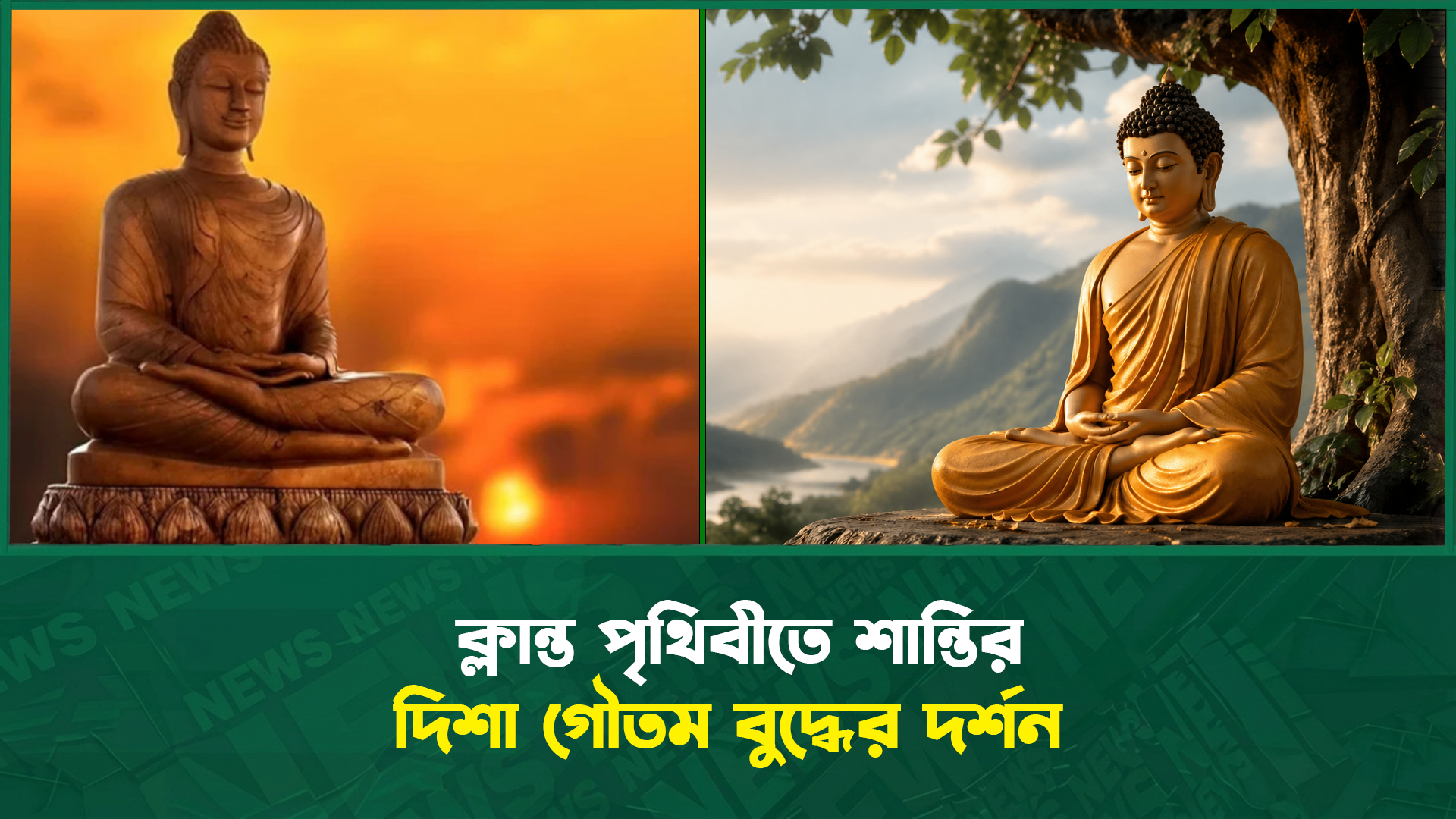 ক্লান্ত পৃথিবীতে শান্তির দিশা গৌতম বুদ্ধের দর্শন