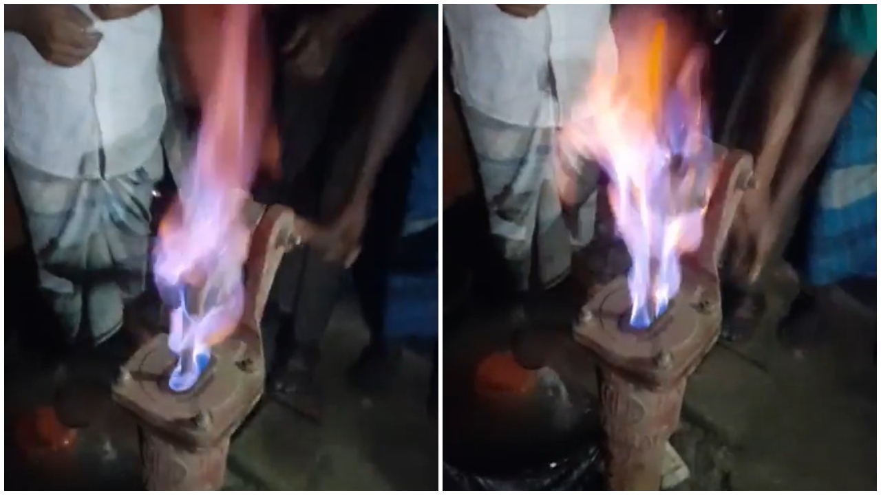 নোয়াখালীতে নলকূপ দিয়ে উঠছে গ্যাস, এলাকায় চাঞ্চল্য