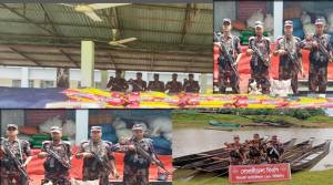 সীমান্তে বিজিবির অভিযানে কোটি টাকার ভারতীয় পণ্য জব্দ