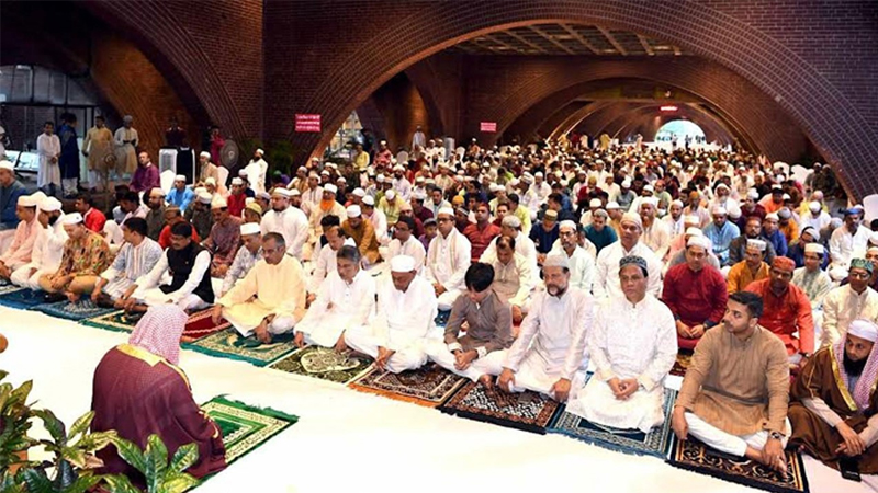 সংসদ ভবনের দক্ষিণ প্লাজায় ২১ মার্চ সকাল ৮টায় ঈদ জামাত