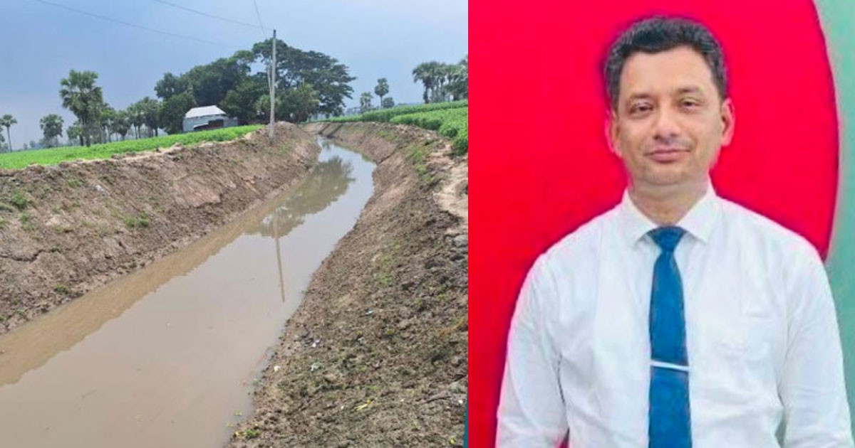 খাল খনন শেষে সরকারি কোষাগারে ৭৩ লাখ টাকা ফেরত দিলেন ইউএনও