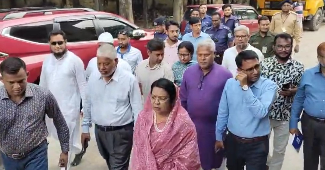 ধামরাইয়ে খাদ্য গোডাউনে খাদ্যমন্ত্রী আফরোজ খানম রিতা