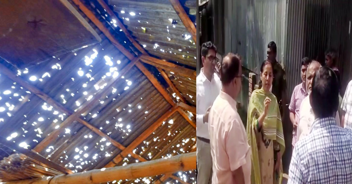 ঠাকুরগাঁওয়ে শিলাবৃষ্টির ক্ষতি: দুর্গতদের পাশে জেলা প্রশাসক