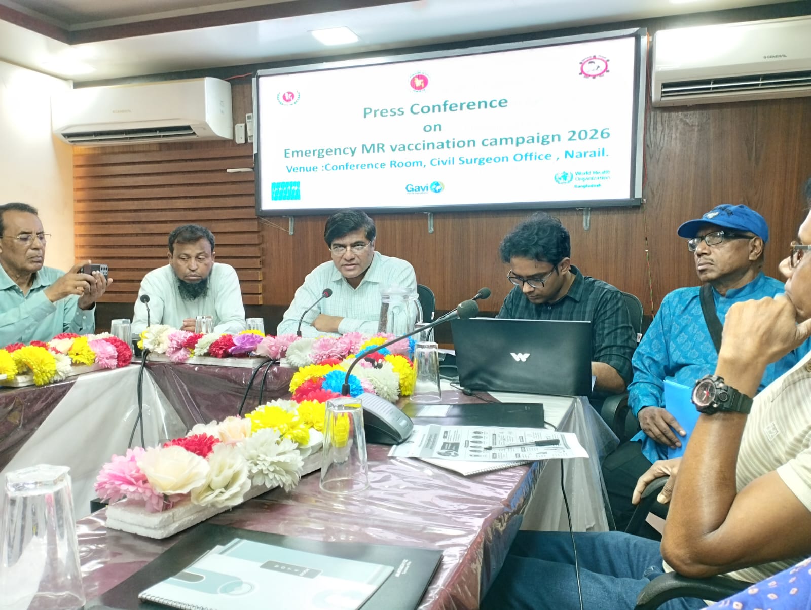 নড়াইলে জরুরি এমআর টিকাদান কর্মসূচি উপলক্ষে প্রেস কনফারেন্স অনুষ্ঠিত