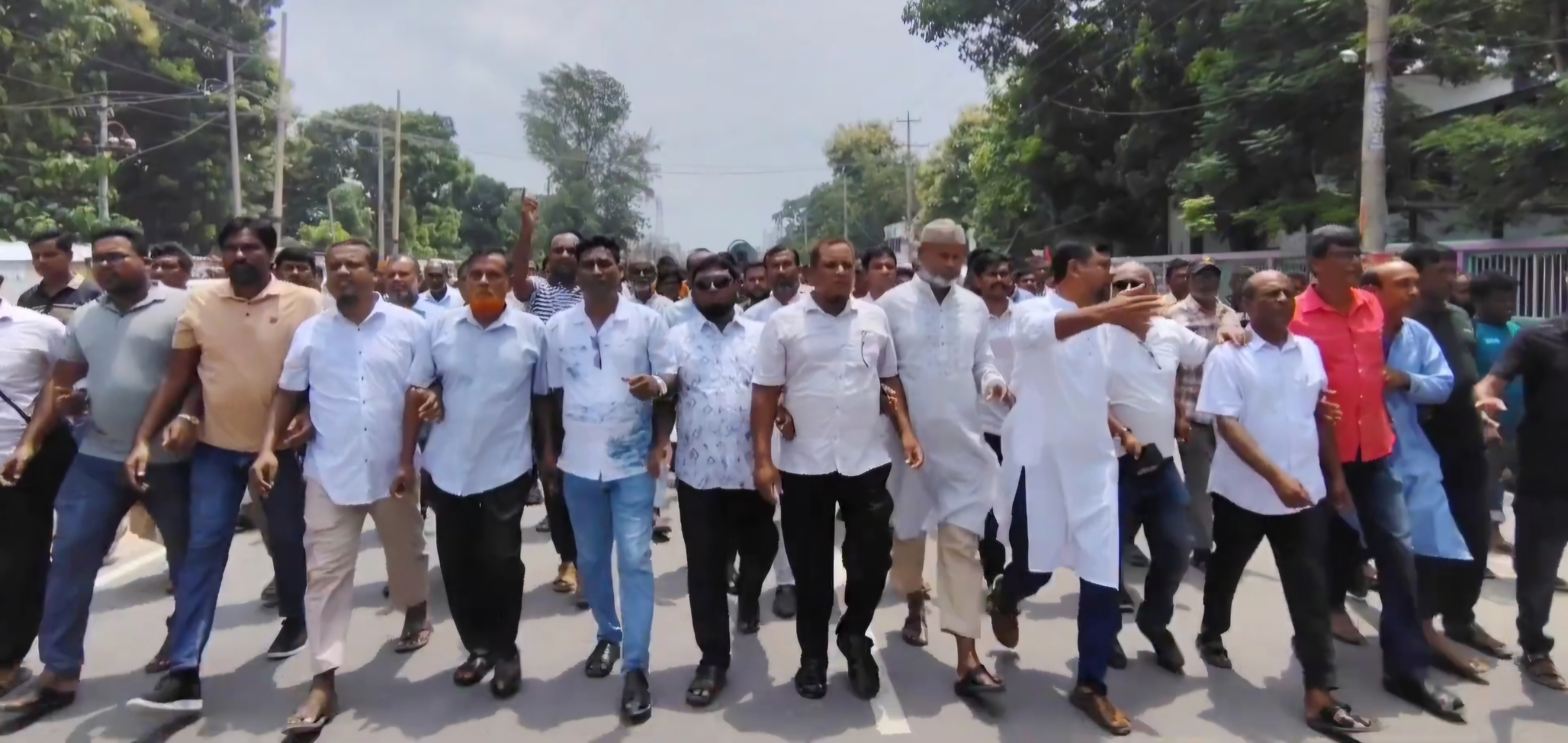 মেহেরপুরে গাংনী উপজেলা বিএনপির দুর্নীতি বিরোধী বিক্ষোভ মিছিল