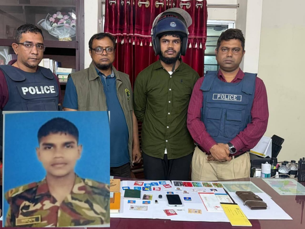 বড়লেখায় উগ্রবাদী সংগঠনের সদস্য ও চাকরিচ্যুত সেনা সদস্য গ্রেফতার।