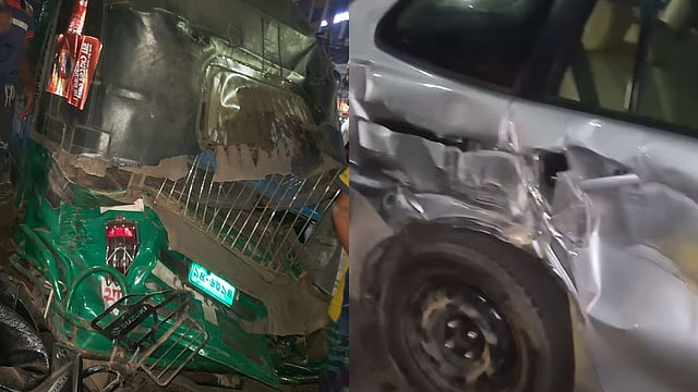 মগবাজারে নিয়ন্ত্রণ হারিয়ে চার গাড়িতে লরির ধাক্কা, নিহত ২