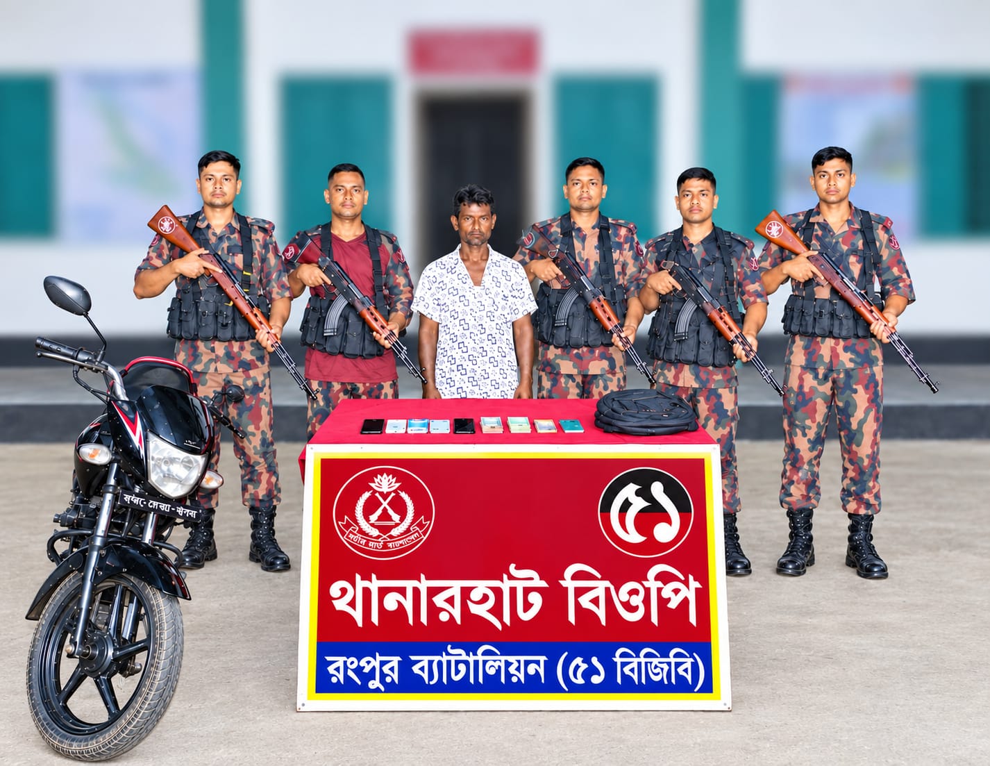 ডিমলা সীমান্তে ৫১ বিজিবির অভিযানে ইয়াবাসহ আটক ১