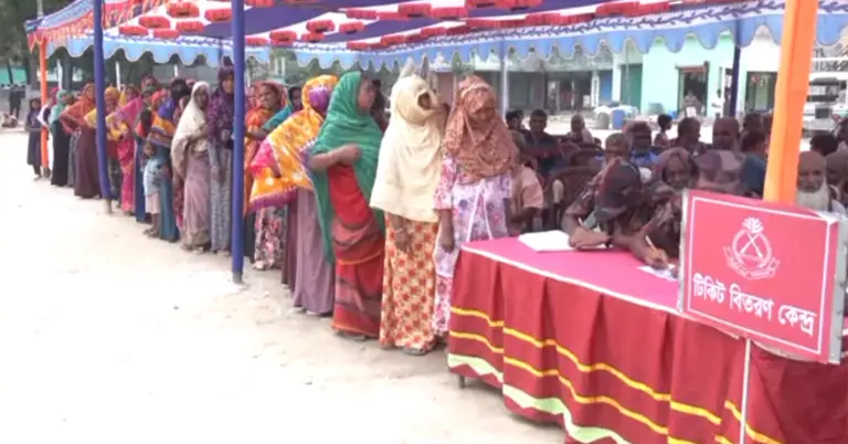 রাজশাহী জেলার সীমান্তবর্তী চরাঞ্চলবাসিদের জন্য বিজিবির ফ্রি মেডিকেল ক্যাম্প