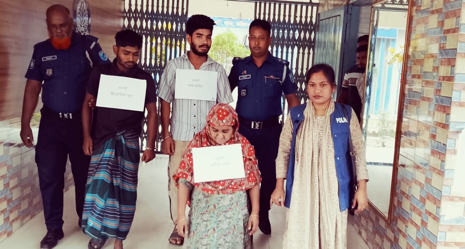 ফরিদপুরে ৭ বছরের শিশু হত্যা মামলার রহস্য উদঘাটন, তিন আসামী গ্রেফতার