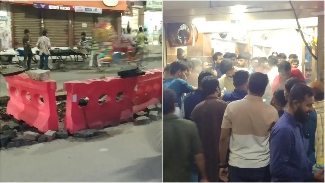 গ্যাস নেই—বন্ধ সড়ক, বিরিয়ানির দোকানে উপচে পড়া ভিড়