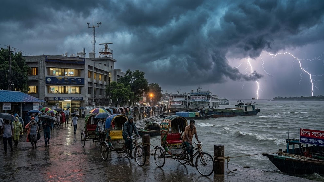 ১১ জেলায় ৬০ কি.মি.বেগে ঝড়ের আভাস, নদীবন্দরেও সতর্কতা