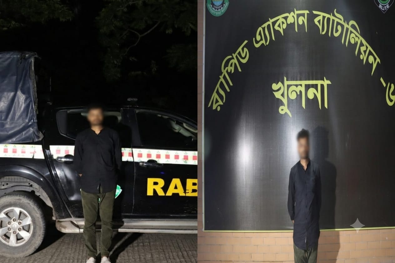 খুলনার কুখ্যাত বি কোম্পনির  সদস্য সজল গ্রেফতার