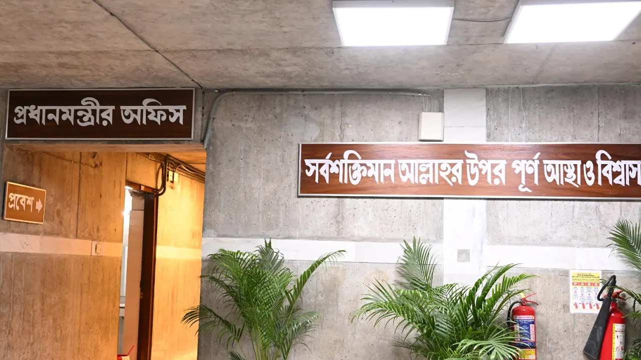 জাতীয় সংসদ ভবনে প্রধানমন্ত্রীর অফিস