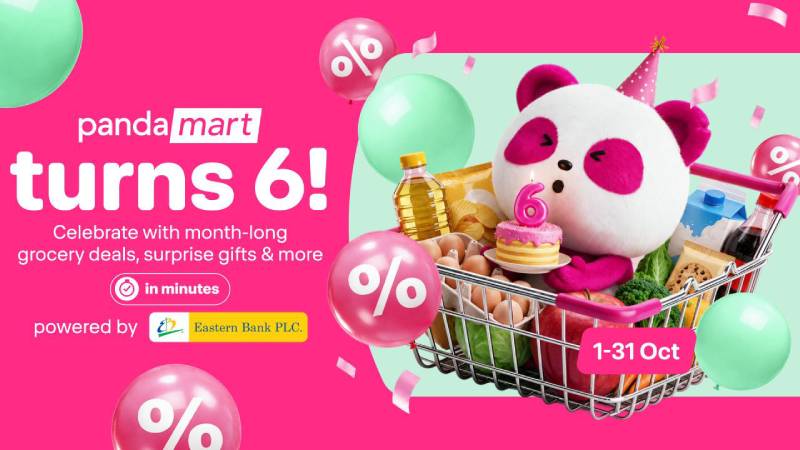 প্যান্ডামার্টের ৬ বছর: ৫ হাজারের বেশি পণ্যে ৭০ শতাংশ পর্যন্ত ছাড়, এক বছরের গ্রোসারি জেতার সুযোগ