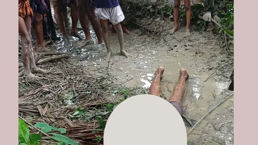 রাস্তার ওপর পড়ে থাকা বিদ্যুতের ছেঁড়া তারে জড়িয়ে কৃষকের মৃত্যু