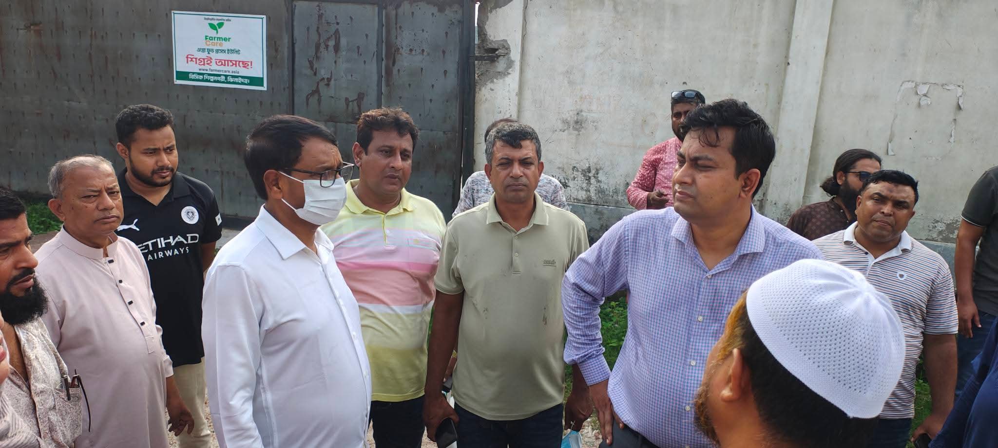 ঝিনাইদহ বিসিক শিল্পনগরী পরিদর্শনে জেলা প্রশাসক আধুনিক ও উন্নত শিল্পনগরী গড়ার প্রত্যয়
