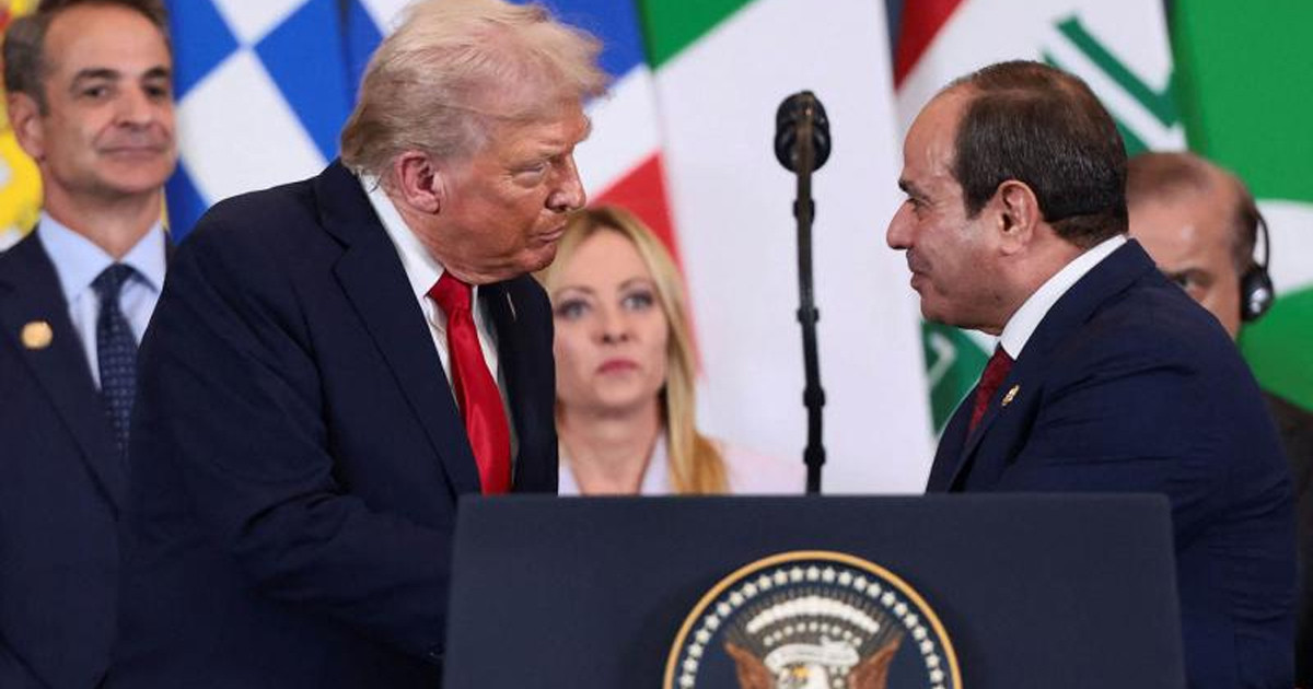 যুদ্ধ থামাতে ট্রাম্পই একমাত্র সক্ষম- মিসরের প্রেসিডেন্ট সিসি