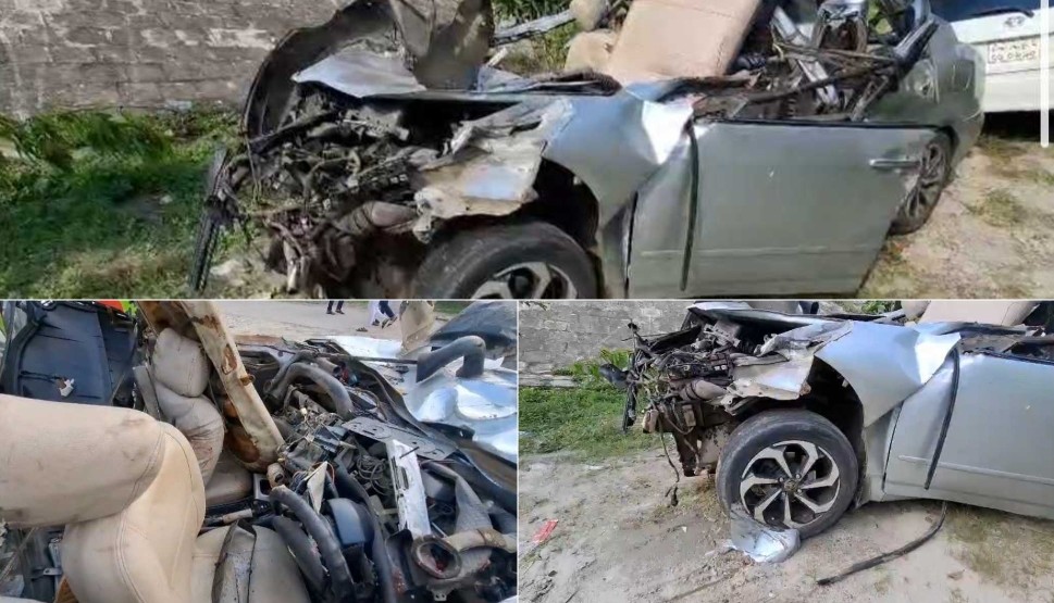 ফরিদপুরে ট্রাক-প্রাইভেটকার সংঘর্ষ  প্রবাসী আরিফের মা-ভাই-বোনসহ সড়কেই ঝরল ৫ প্রাণ