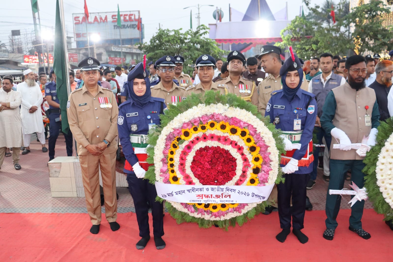 মহান স্বাধীনতা ও জাতীয় দিবসে বীর শহিদদের প্রতি যশোরে শ্রদ্ধাঞ্জলি, নানা কর্মসূচি পালন