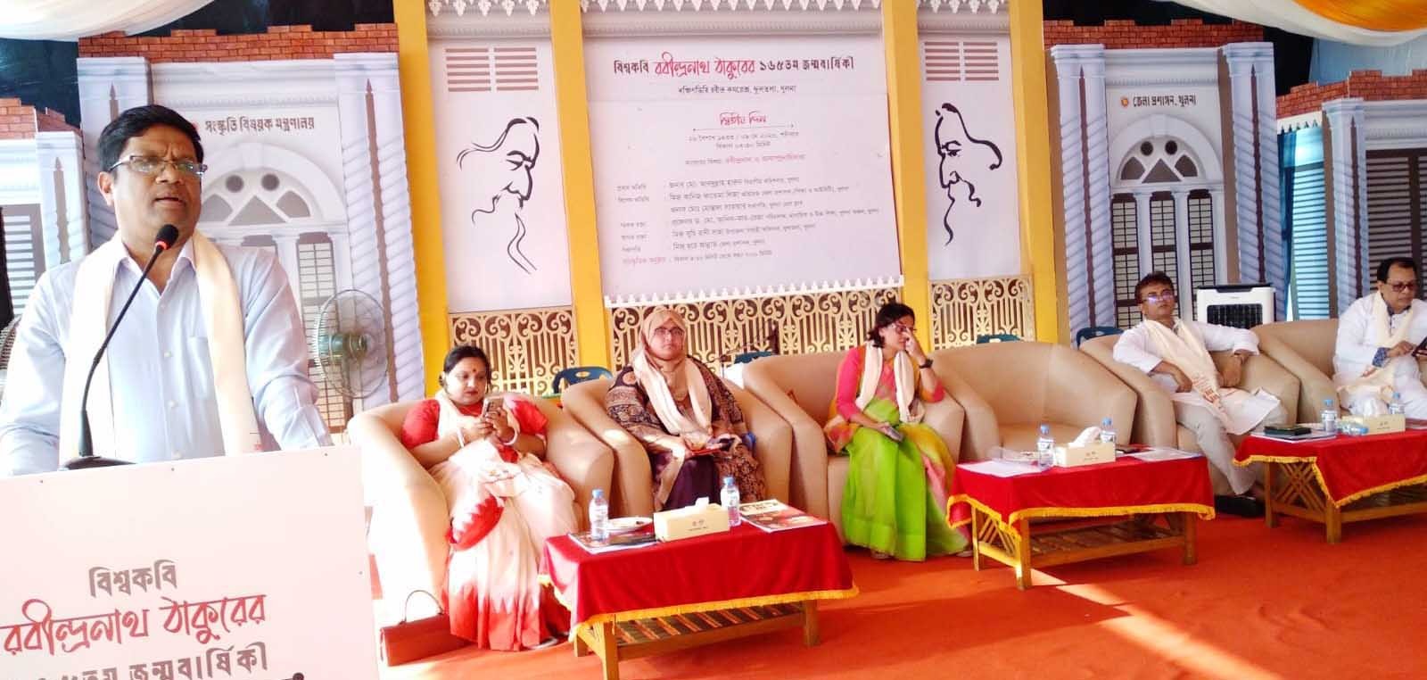 বিশ্বকবি রবীন্দ্রনাথ ঠাকুর ছিলেন অসাম্প্রদায়িক কবি- আইনমন্ত্রী মোঃ আসাদুজ্জামান