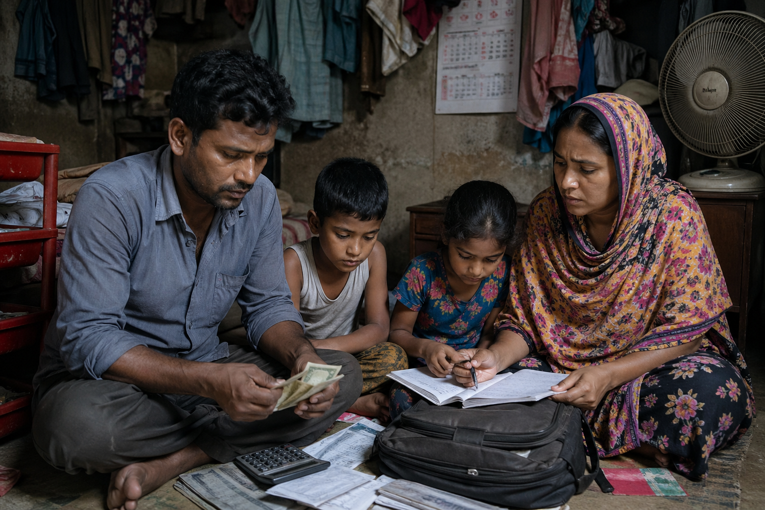 দুজনের আয়ে চলে না সংসার, তবুও লড়াই