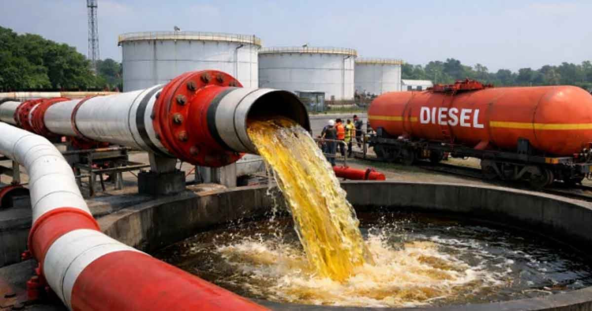 ভারত থেকে পাইপলাইনে আসছে ৭ হাজার টন ডিজেল