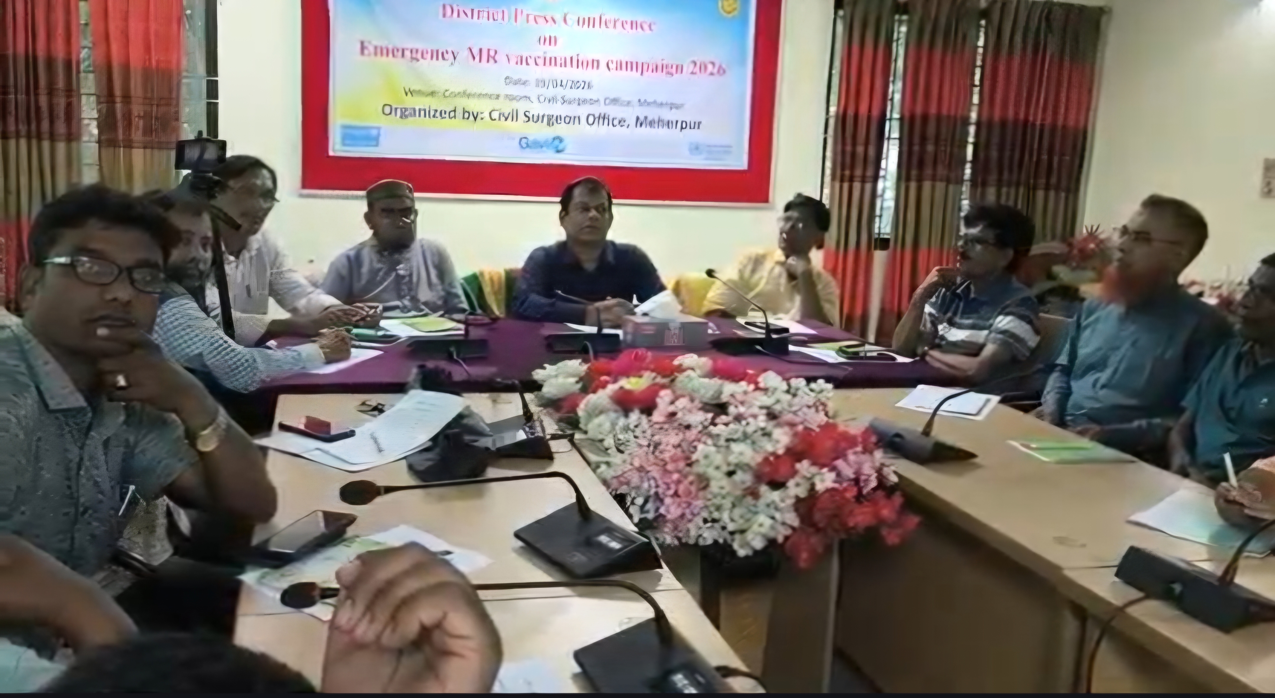 মেহেরপুরে হাম রুবেলার টিকা পাবে ৫৫ হাজার ২৫৩ জন শিশু