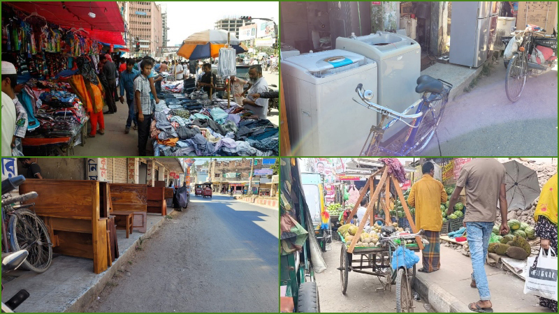 ঢাকায় ফুটপাত-সড়ক দখলকারীদের জন্য ডিএমপির আল্টিমেটাম