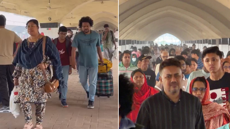 ঈদের ছুটি শেষে কর্মব্যস্ত ঢাকায় ফিরছে মানুষ