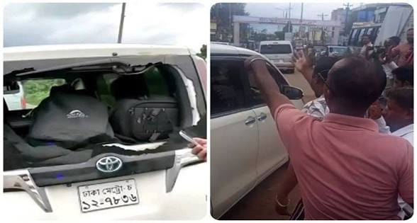 সারজিসের গাড়িতে হামলা