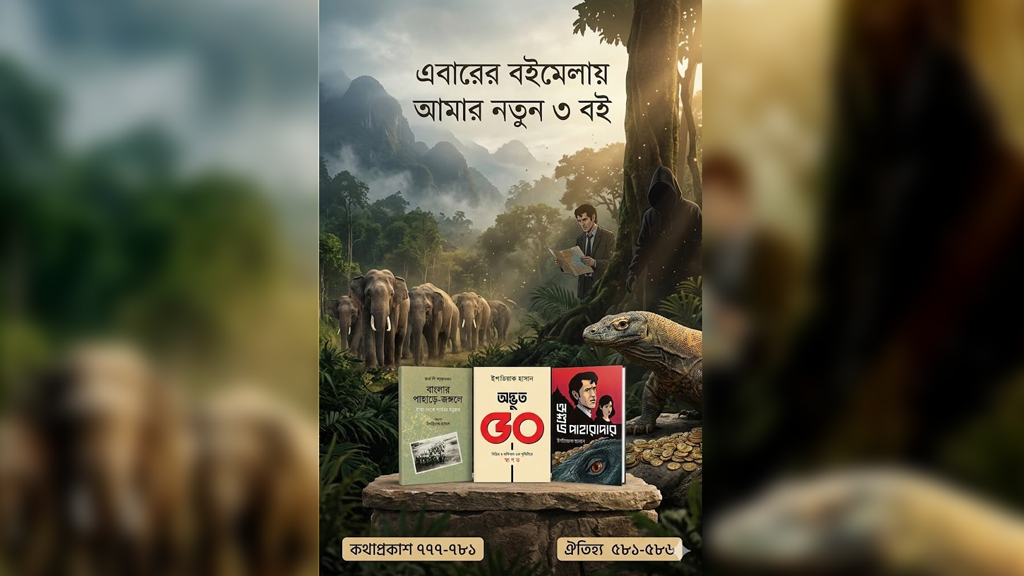 রহস্য, অরণ্য আর বিস্ময়ের অভিযানে—বইমেলায় ইশতিয়াক হাসানের নতুন ৩ বই