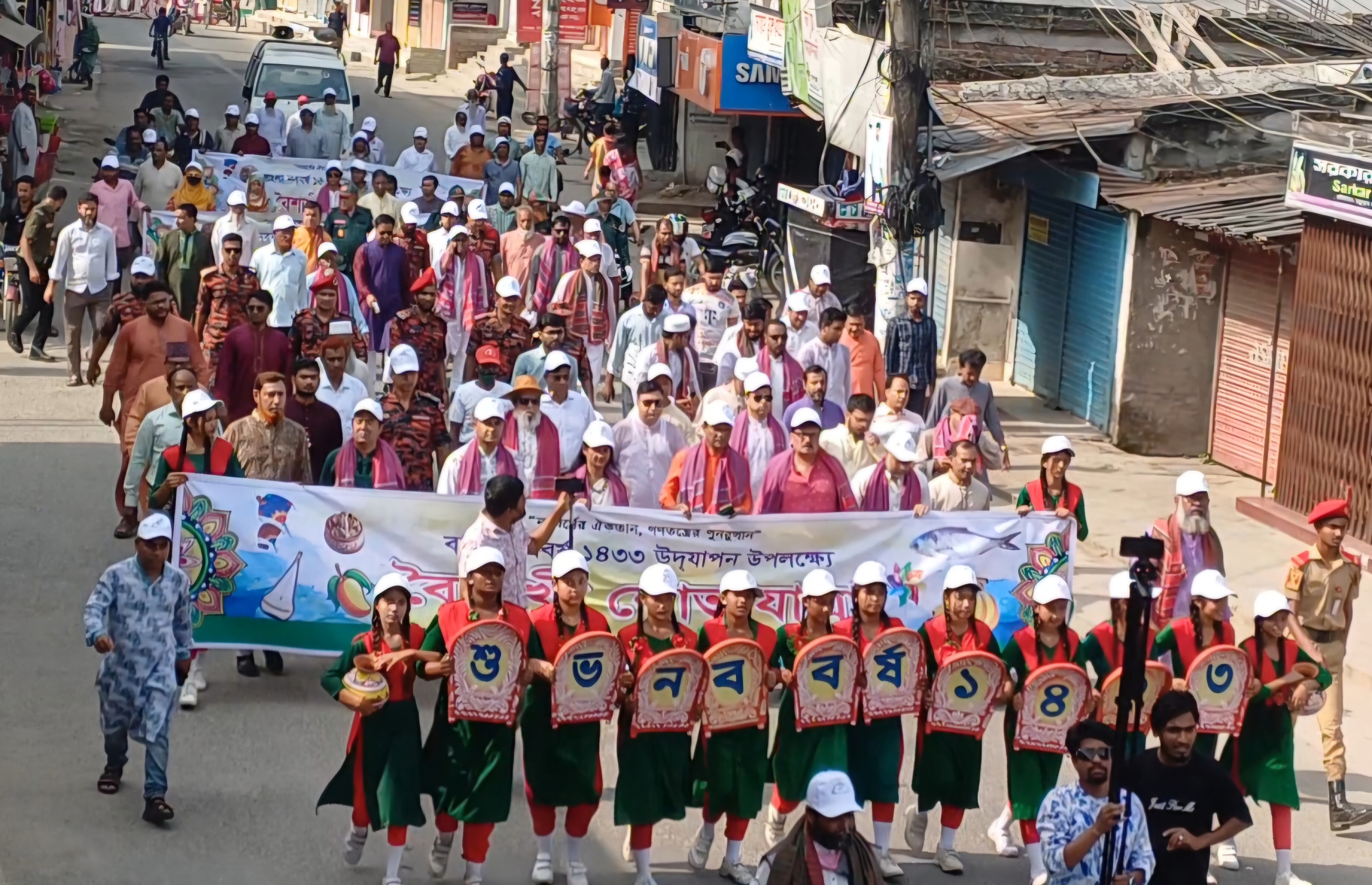 নানা আয়োজনে মেহেরপুরে পালিত হচ্ছে পহেলা বৈশাখ