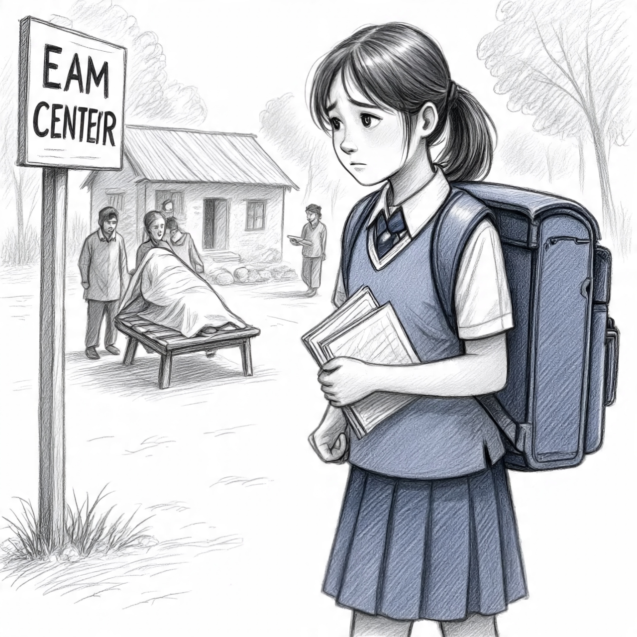 মীরসরাইয়ে ঘরে বাবার লাশ রেখে এসএসসি পরীক্ষা কেন্দ্রে মেয়ে