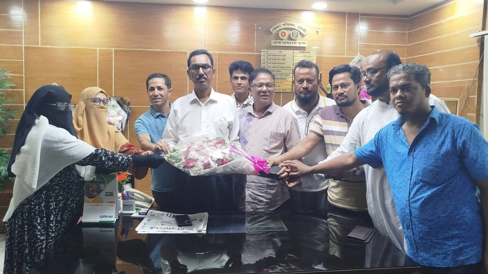 ফেনী জেলা পরিষদ প্রশাসকের সাথে বীর মুক্তিযোদ্ধা সংসদ সন্তান কমান্ডের সৌজন্য সাক্ষাৎ