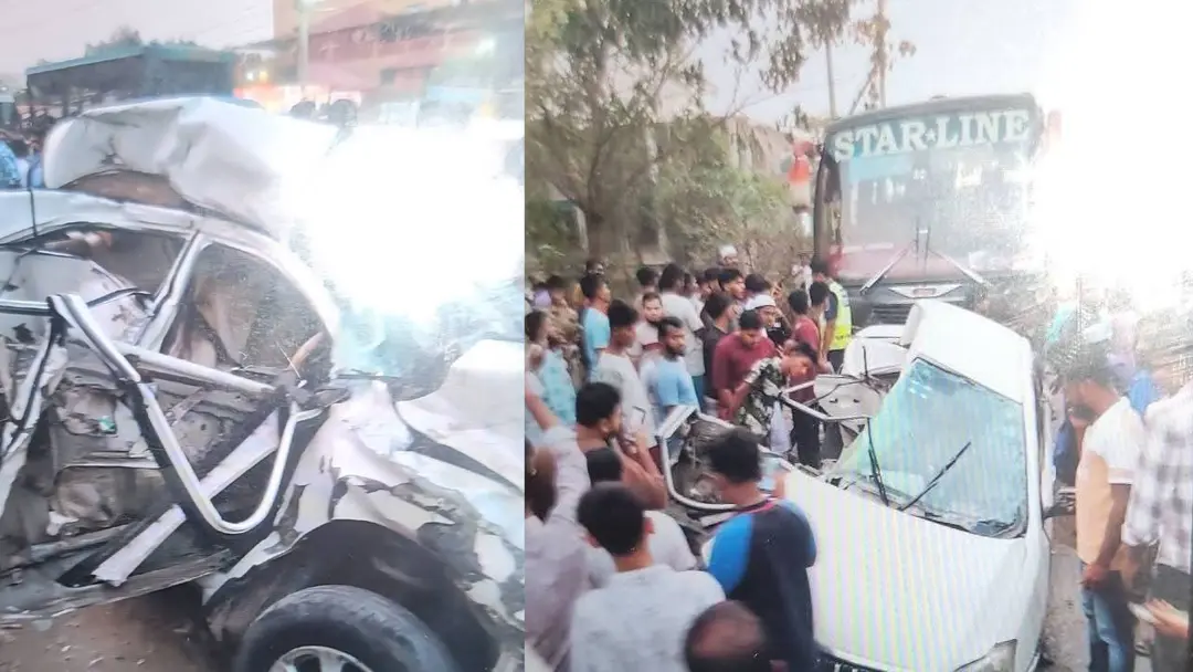 কুমিল্লায় স্টার লাইন বাসের ধাক্কায় একই পরিবারের চারজনসহ ৫ জন নিহত