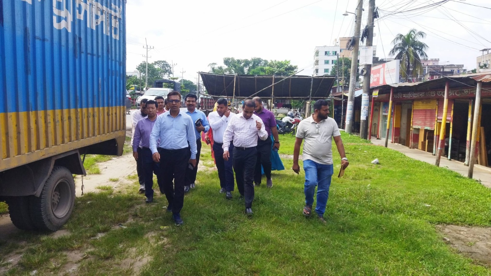 দাউদপোল থেকে লেমুয়া ব্রিজ পর্যন্ত অবৈধ দখল উচ্ছেদ, খাল পুনঃখনন ও পুনরুদ্ধারের কার্যক্রম পরিদর্শন