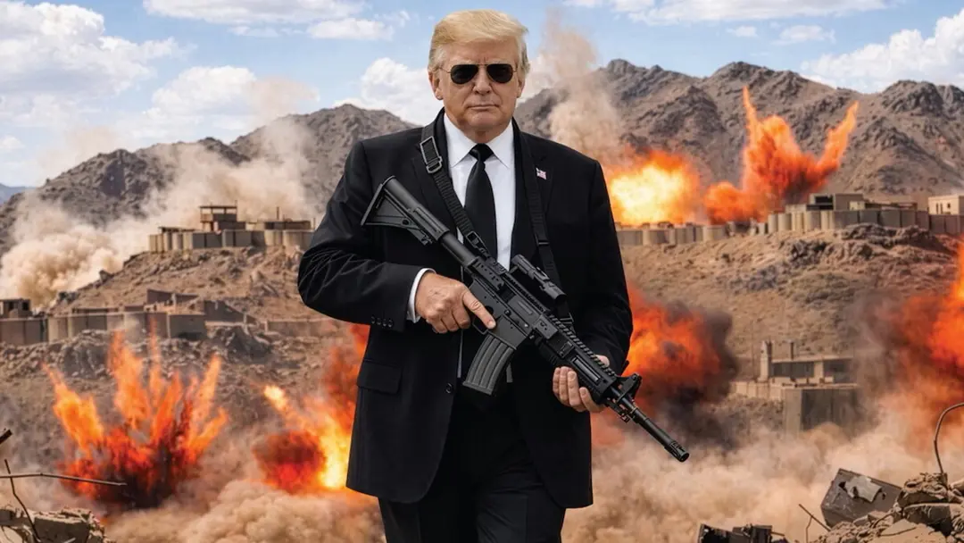 আর ‘ভালো লোক’ থাকব না, অস্ত্র হাতে ছবি দিয়ে ট্রাম্পের হুমকি