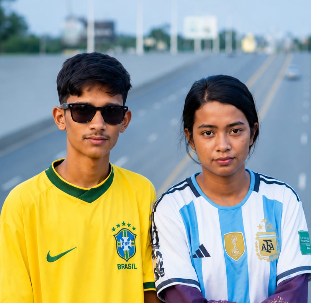 আর্জেন্টিনা বনাব ব্রাজিল সমর্থক পরকীয়া প্রেম ভাইরাল : এলাকায় তোলপাড়