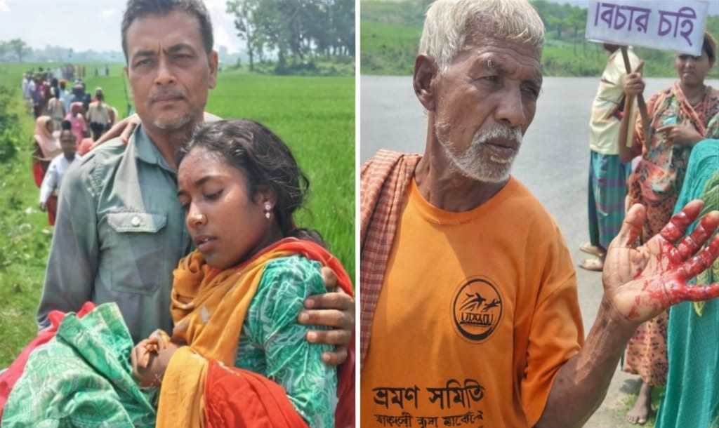 গোবিন্দগঞ্জে সাঁওতালদের কর্মসূচিতে হামলা, আহত ৪