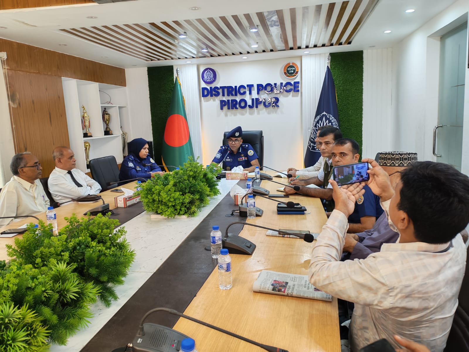 পিরোজপুরে অপরাধীদের বিরুদ্ধে কঠোর অবস্থানের ঘোষণা নবাগত পুলিশ সুপারের