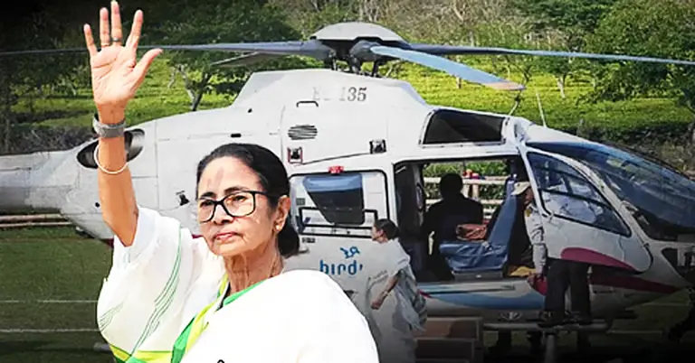 মমতার হেলিকপ্টারের সামনে আচমকা রহস্যময় ড্রোন!