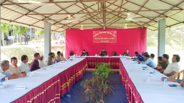 রামগড় ব্যাটালিয়ন ৪৩ বিজিবি'র মাসিক নিরাপত্তা সমন্বয় সভা অনুষ্ঠিত