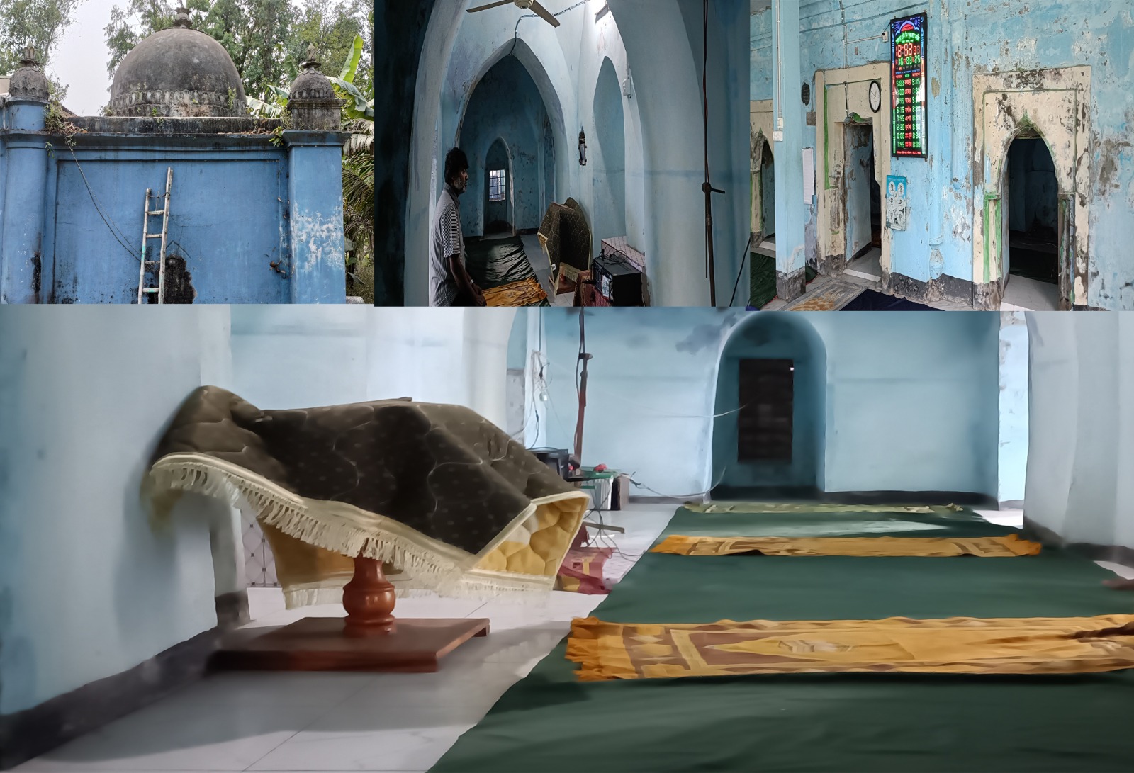 ইতিহাসের নিঃশব্দ সাক্ষী তিন গম্বুজ মসজিদ