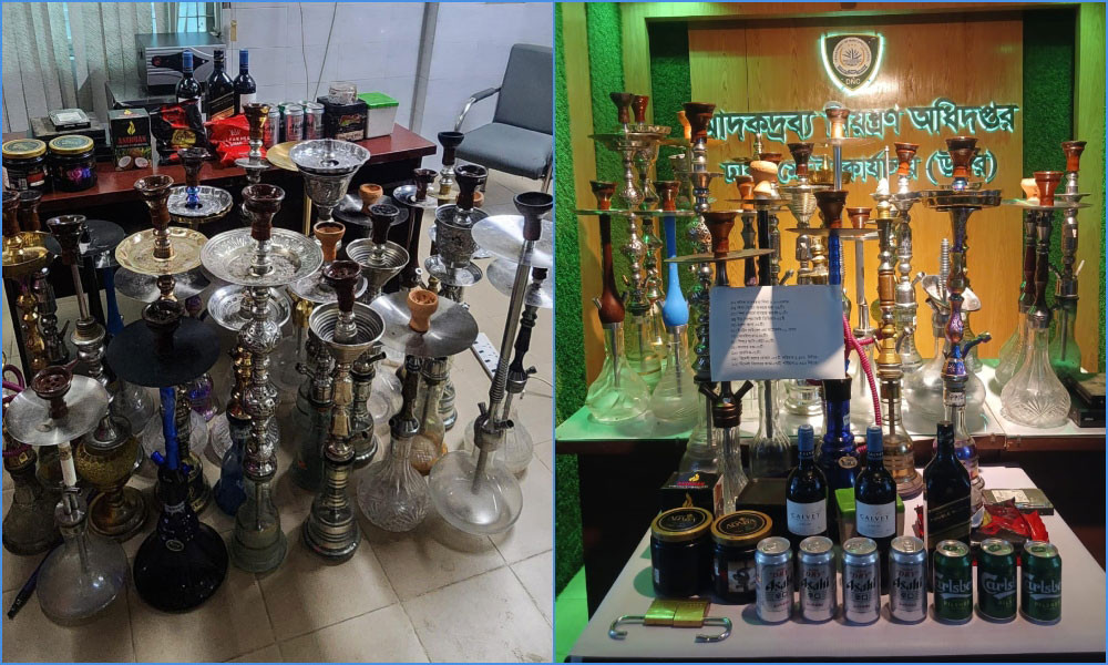 বনানীতে সিসা বারে ডিএনসির অভিযান, মদসহ আটক ৮