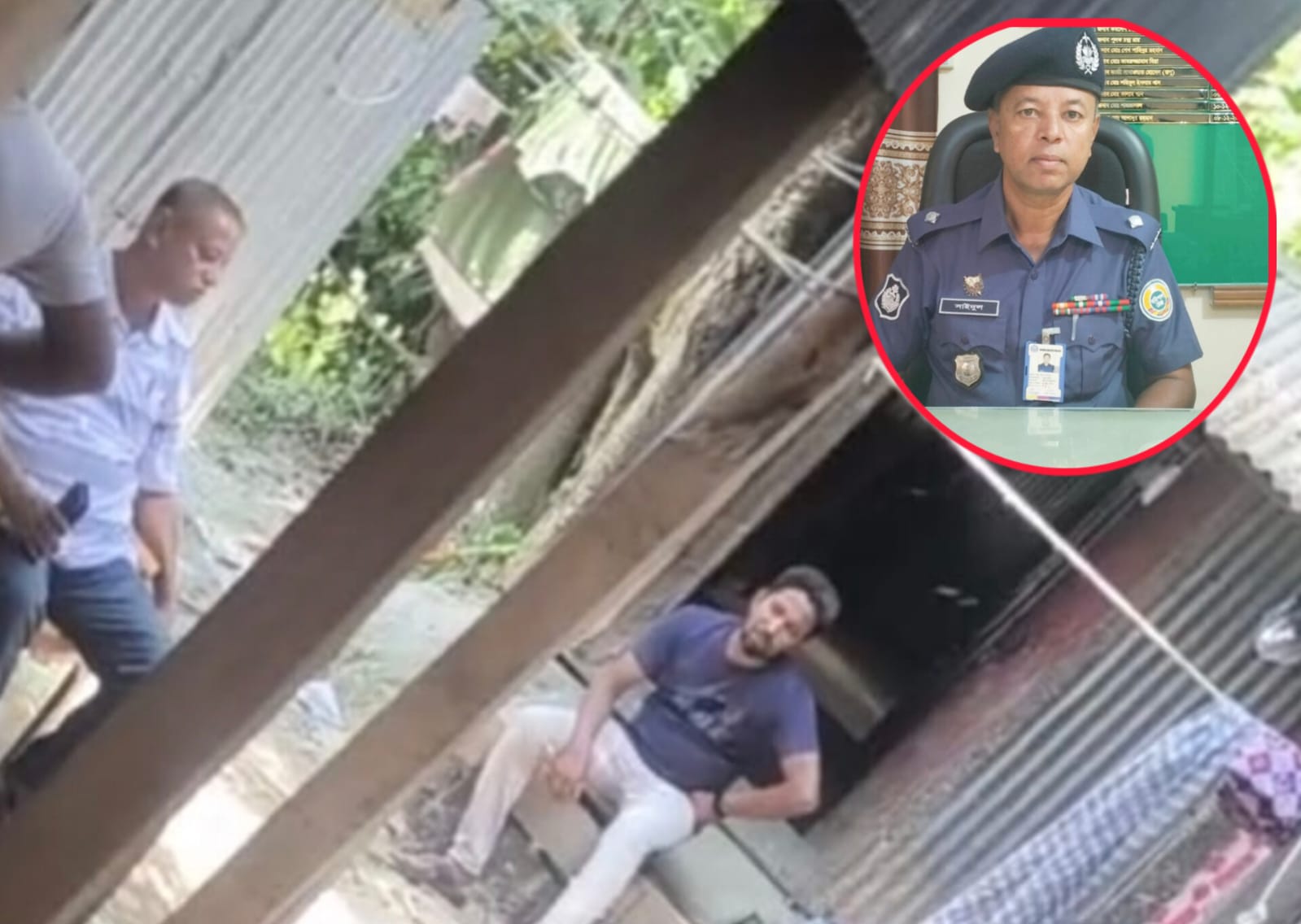 বরগুনায় সরকারি জমি ব্যবসায়ীকে বুঝিয়ে দিলেন ওসি, ভিডিও ভাইরাল