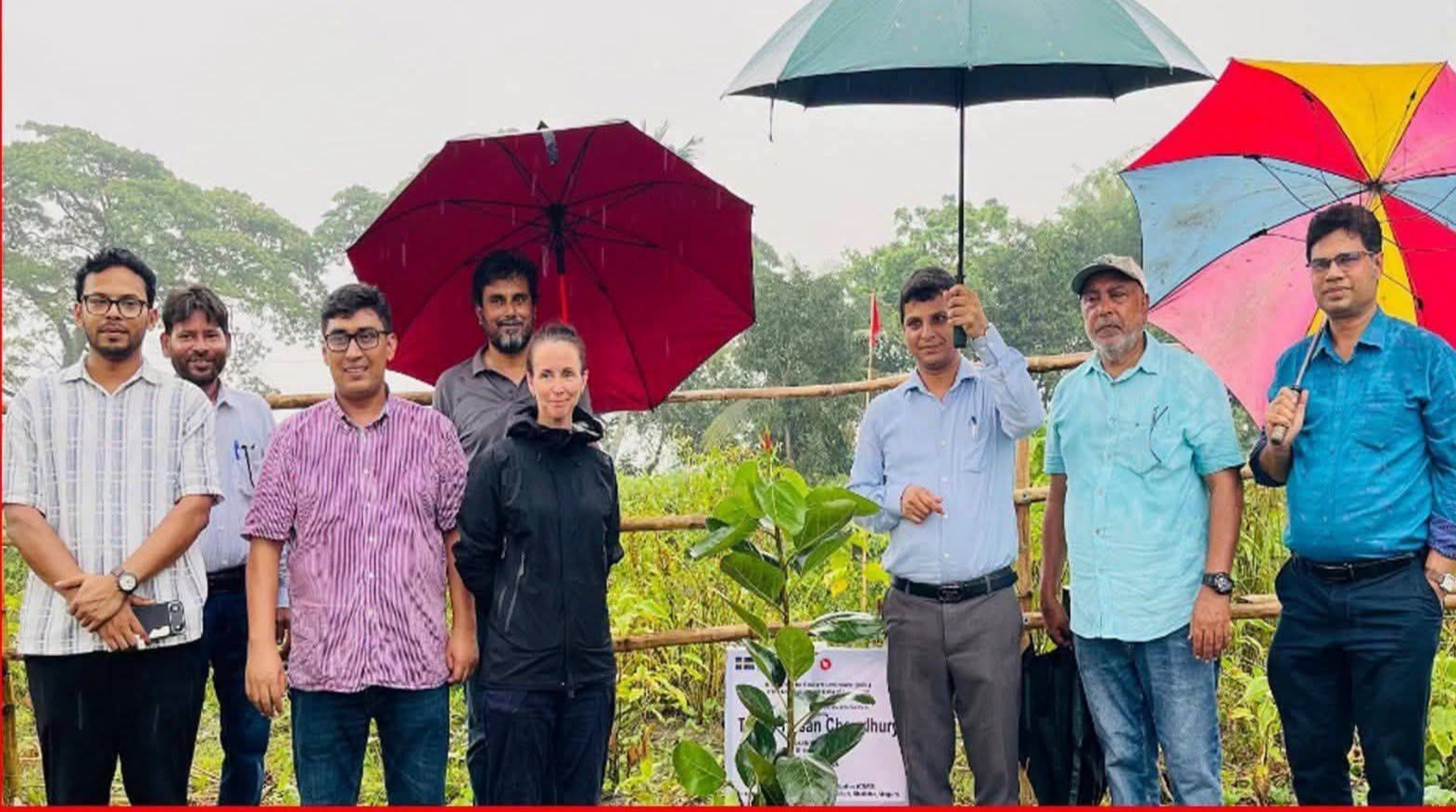 গুরা শালিখায় সুইডিশ হাইকমিশন উপপ্রধানের সিএনআরএস প্রকল্প পরিদর্শন